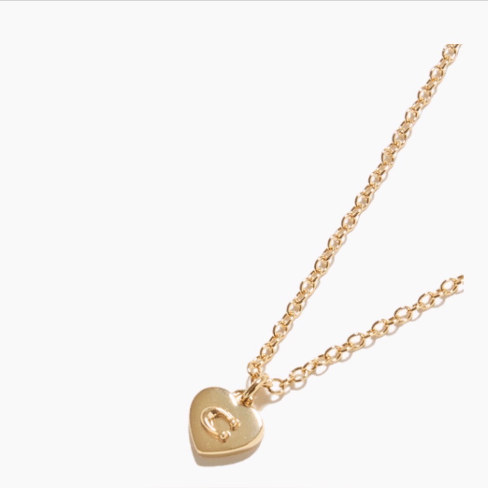 NWT Coach Necklace with Heart Shaped Pendant